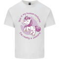 This is My Unicorn Costume Fancy Dress Outfit Mens Cotton T-Shirt Tee Top White