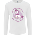 This is My Unicorn Costume Fancy Dress Outfit Mens Long Sleeve T-Shirt White