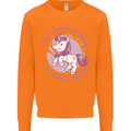 This is My Unicorn Costume Fancy Dress Outfit Mens Sweatshirt Jumper Orange