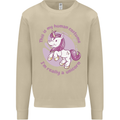 This is My Unicorn Costume Fancy Dress Outfit Mens Sweatshirt Jumper Sand