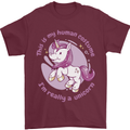 This is My Unicorn Costume Fancy Dress Outfit Mens T-Shirt 100% Cotton Maroon