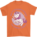 This is My Unicorn Costume Fancy Dress Outfit Mens T-Shirt 100% Cotton Orange