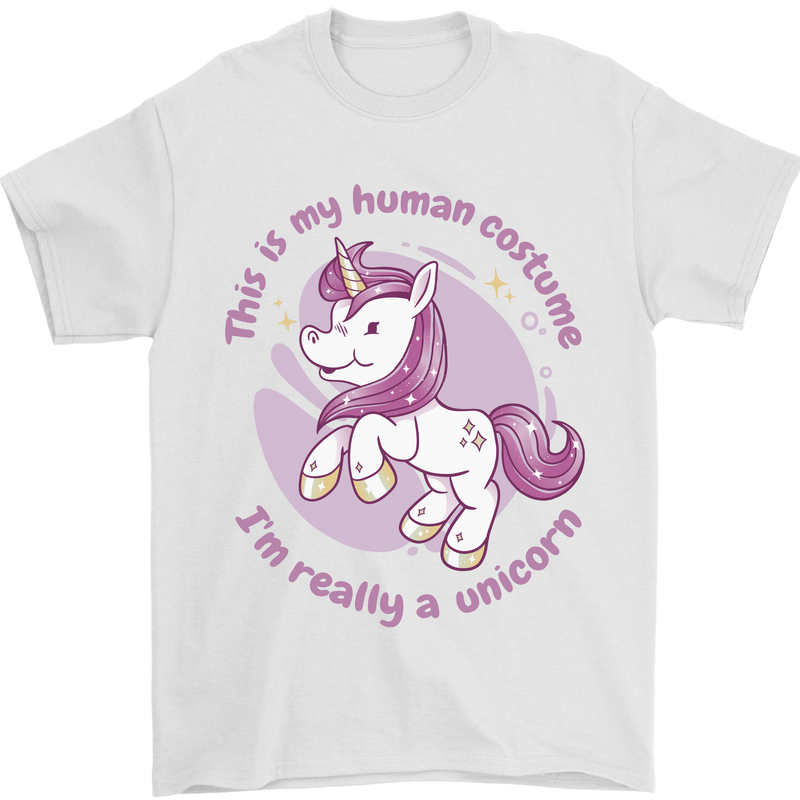 This is My Unicorn Costume Fancy Dress Outfit Mens T-Shirt 100% Cotton White