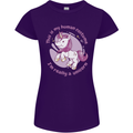 This is My Unicorn Costume Fancy Dress Outfit Womens Petite Cut T-Shirt Purple