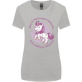 This is My Unicorn Costume Fancy Dress Outfit Womens Wider Cut T-Shirt Sports Grey