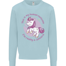 This is My Unicorn Outfit Fancy Dress Costume Kids Sweatshirt Jumper Light Blue