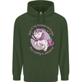 This is My Unicorn Outfit Fancy Dress Costume Mens 80% Cotton Hoodie Forest Green