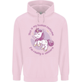 This is My Unicorn Outfit Fancy Dress Costume Mens 80% Cotton Hoodie Light Pink