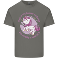 This is My Unicorn Outfit Fancy Dress Costume Mens Cotton T-Shirt Tee Top Charcoal