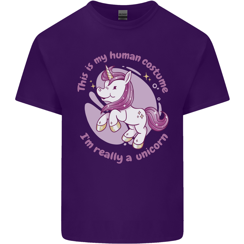 This is My Unicorn Outfit Fancy Dress Costume Mens Cotton T-Shirt Tee Top Purple