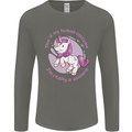 This is My Unicorn Outfit Fancy Dress Costume Mens Long Sleeve T-Shirt Charcoal
