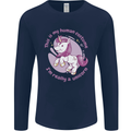 This is My Unicorn Outfit Fancy Dress Costume Mens Long Sleeve T-Shirt Navy Blue