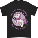 This is My Unicorn Outfit Fancy Dress Costume Mens T-Shirt 100% Cotton Black