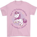 This is My Unicorn Outfit Fancy Dress Costume Mens T-Shirt 100% Cotton Light Pink
