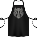 Thor Hammer Viking Symbols Odin Valhalla Cotton Apron 100% Organic Black