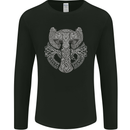Thor Hammer Viking Symbols Odin Valhalla Mens Long Sleeve T-Shirt Black