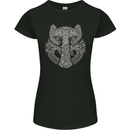 Thor Hammer Viking Symbols Odin Valhalla Womens Petite Cut T-Shirt Black