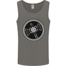 Thor Hammer in a Viking Circle Black Print Mens Vest Tank Top Charcoal