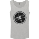 Thor Hammer in a Viking Circle Black Print Mens Vest Tank Top Sports Grey