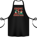 Three Christmas Gnomes Funny Xmas Cotton Apron 100% Organic Black