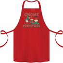 Three Christmas Gnomes Funny Xmas Cotton Apron 100% Organic Red