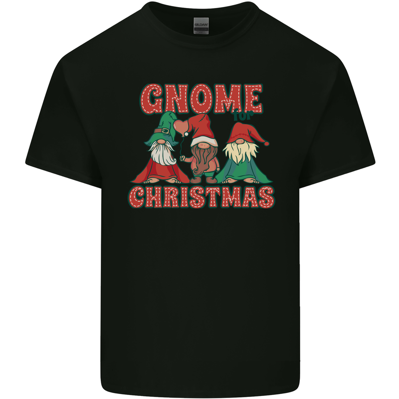 Three Christmas Gnomes Funny Xmas Kids T-Shirt Childrens Black