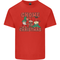 Three Christmas Gnomes Funny Xmas Kids T-Shirt Childrens Red