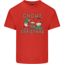 Three Christmas Gnomes Funny Xmas Kids T-Shirt Childrens Red