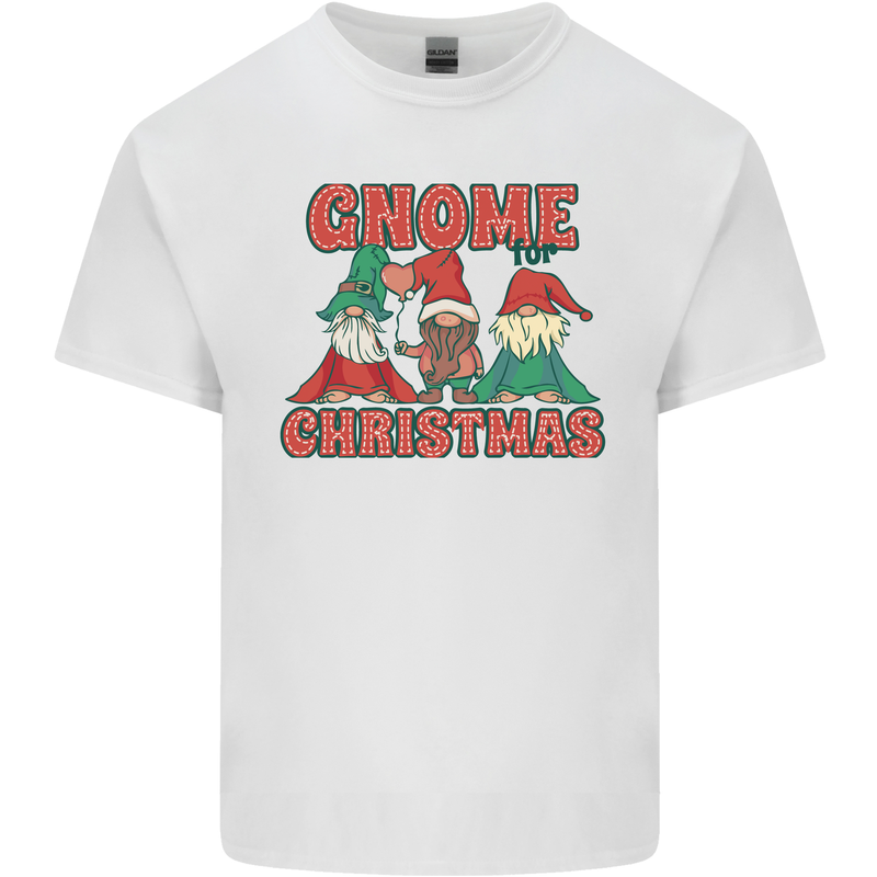 Three Christmas Gnomes Funny Xmas Kids T-Shirt Childrens White