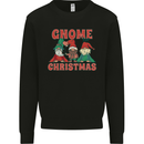 Three Christmas Gnomes Funny Xmas Mens Sweatshirt Jumper Black