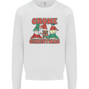 Three Christmas Gnomes Funny Xmas Mens Sweatshirt Jumper White