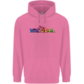 Three Colourful Cats Mens 80% Cotton Hoodie Azelea