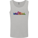 Three Colourful Cats Mens Vest Tank Top Sports Grey