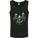 Three Creepy Halloween Clowns Mens Vest Tank Top Black
