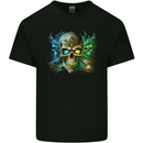 Three Demon Skulls Kids T-Shirt Childrens Black