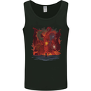 Three Headed Dragon Fantasy Mens Vest Tank Top Black