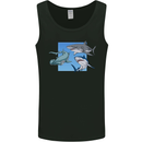 Three Sharks Mens Vest Tank Top Black