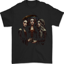 Three Witches Fantasy Witchcraft Sorcery Mens T-Shirt 100% Cotton Black