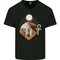 Throth Ancient Egyptian God Egypt Mens V-Neck Cotton T-Shirt Black