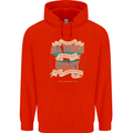 Through Christ  Christian Jesus God Cross Faith Mens 80% Cotton Hoodie Bright Red
