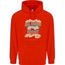 Through Christ  Christian Jesus God Cross Faith Mens 80% Cotton Hoodie Bright Red