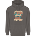 Through Christ  Christian Jesus God Cross Faith Mens 80% Cotton Hoodie Charcoal