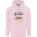 Through Christ  Christian Jesus God Cross Faith Mens 80% Cotton Hoodie Light Pink