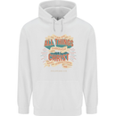 Through Christ  Christian Jesus God Cross Faith Mens 80% Cotton Hoodie White