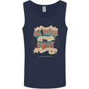 Through Christ  Christian Jesus God Cross Faith Mens Vest Tank Top Navy Blue