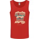 Through Christ  Christian Jesus God Cross Faith Mens Vest Tank Top Red