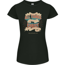 Through Christ  Christian Jesus God Cross Faith Womens Petite Cut T-Shirt Black