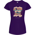 Through Christ  Christian Jesus God Cross Faith Womens Petite Cut T-Shirt Purple