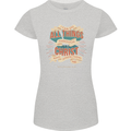 Through Christ  Christian Jesus God Cross Faith Womens Petite Cut T-Shirt Sports Grey