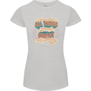 Through Christ  Christian Jesus God Cross Faith Womens Petite Cut T-Shirt Sports Grey